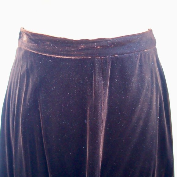 vtg CLOAK OF MANY COLORS Velvet Maxi Skirt Gothic Steampunk Victorian 12 EUC - Picture 5 of 9